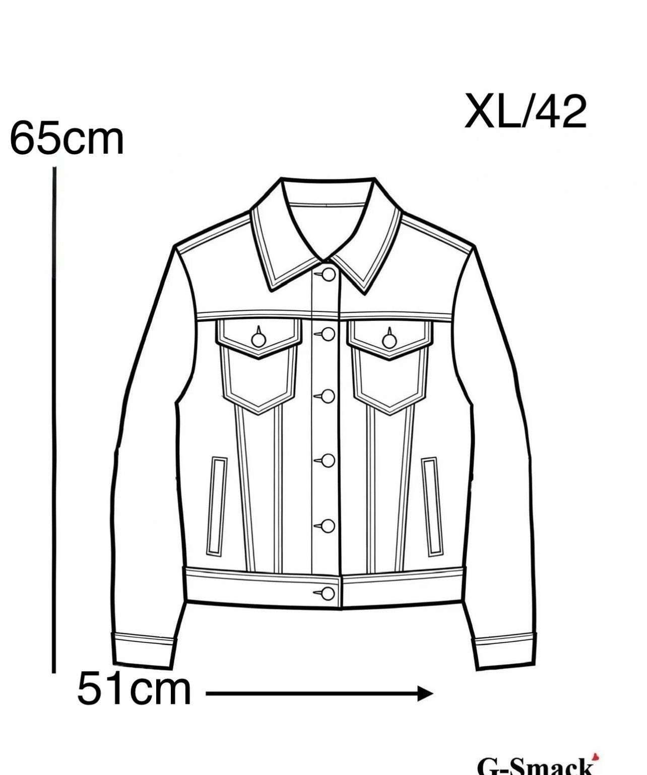 Veste jeans brut