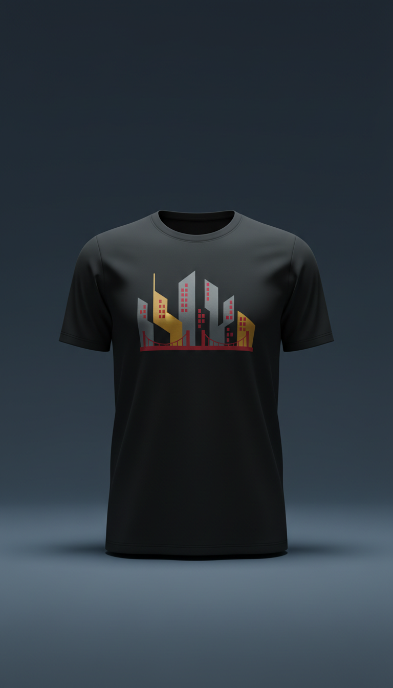 T-shirt graphique esprit ville