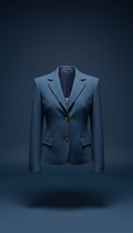 Veste statement bleu ardoise