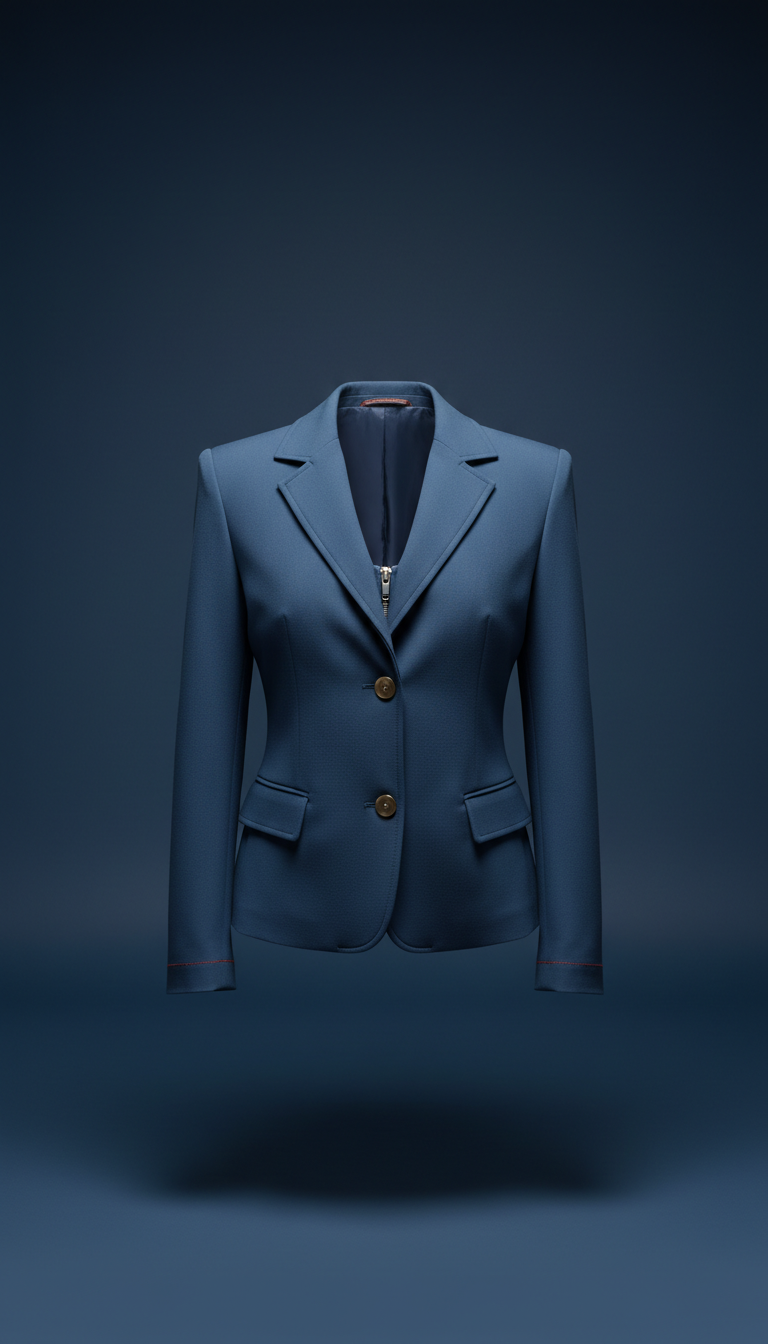 Veste statement bleu ardoise