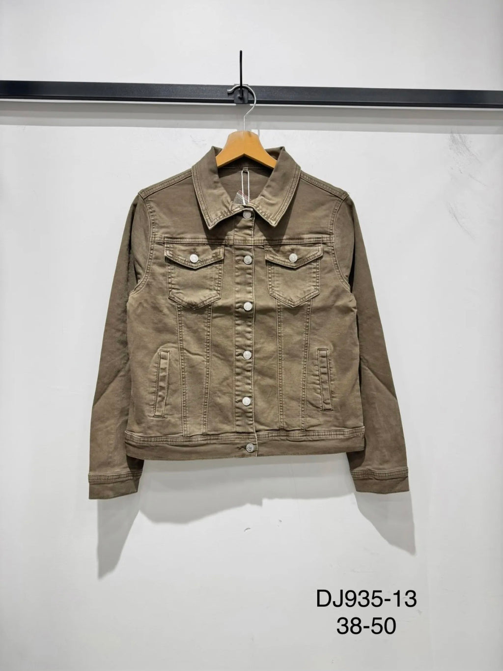 Veste jeans taupe