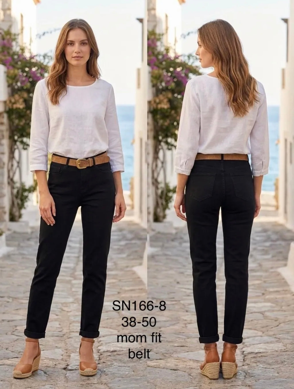 Jeans noir fit SN- 166-8