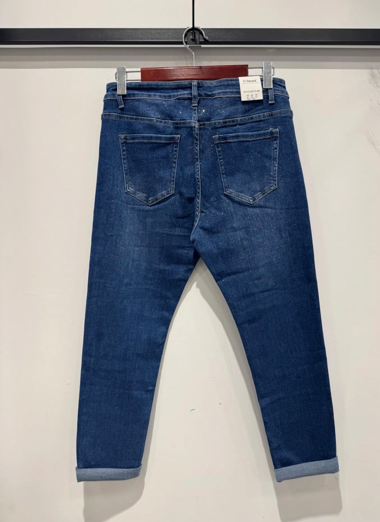 Jeans sequin mom fit
