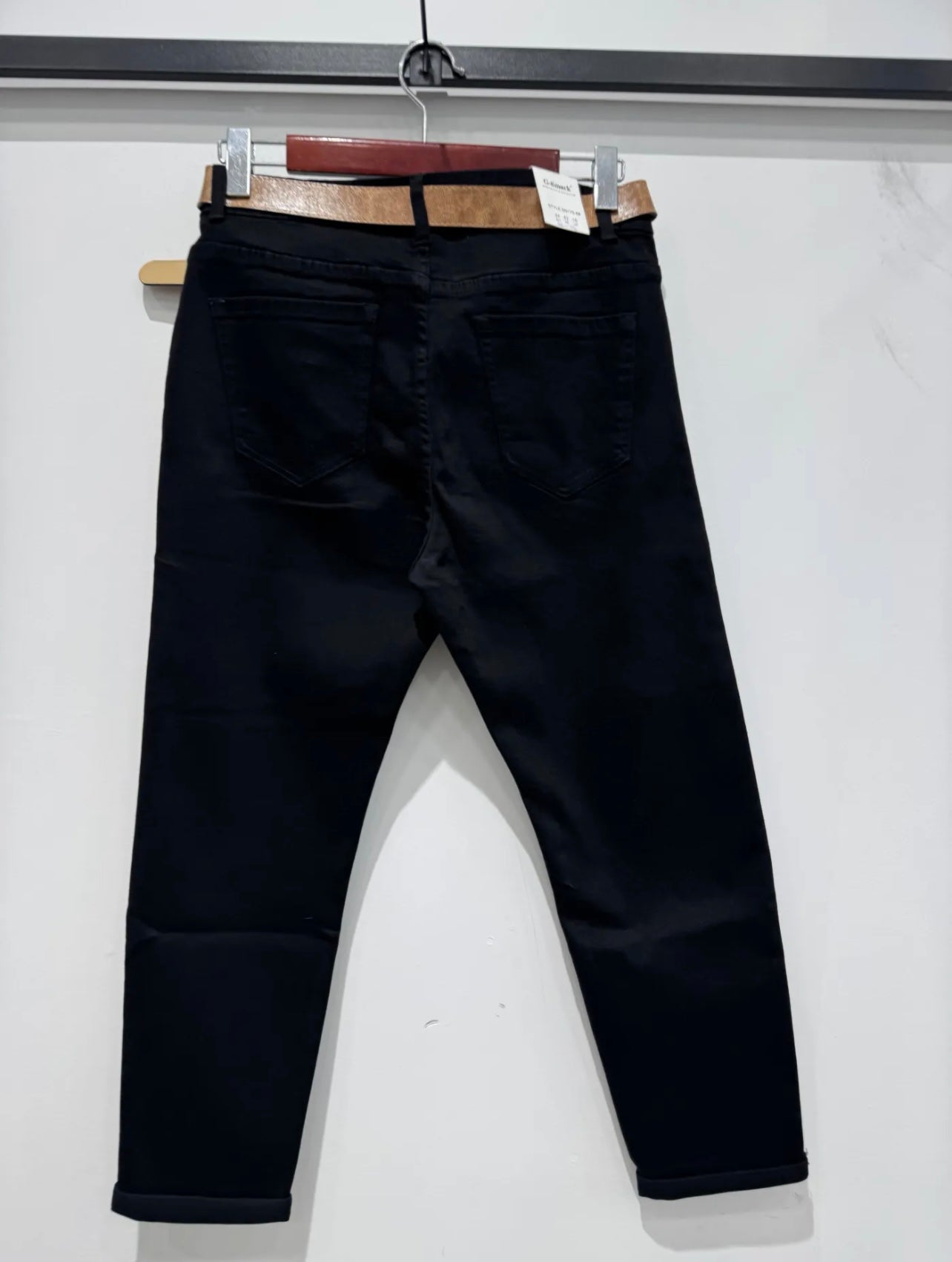 Jeans noir mom fit Référence SN-175