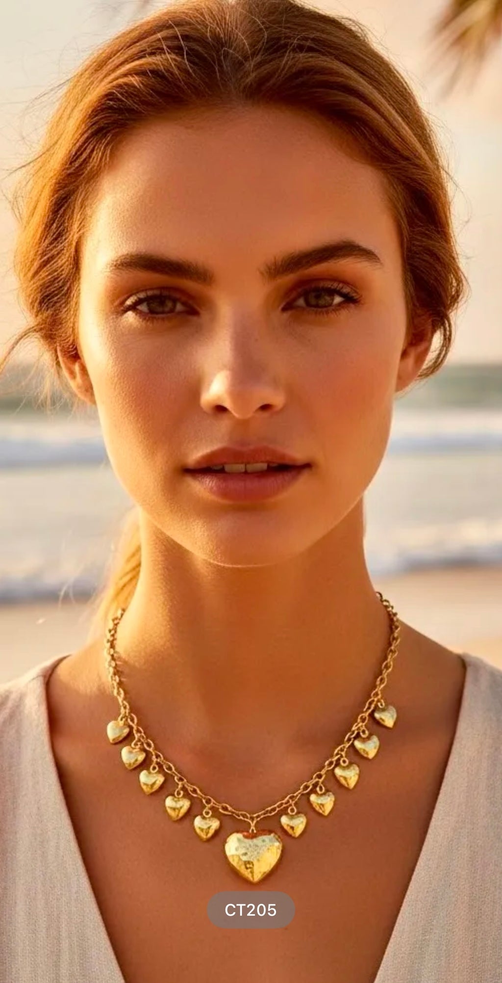 Collier multiple cœur