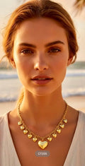 Collier multiple cœur
