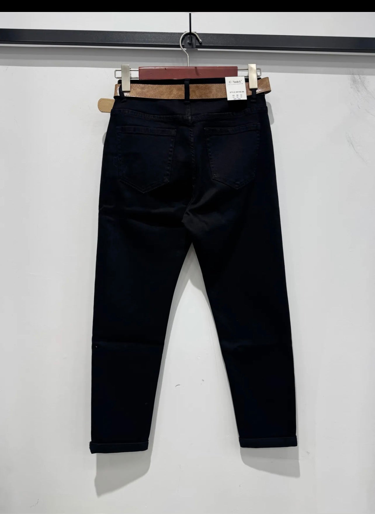 Jeans noir fit SN- 166-8