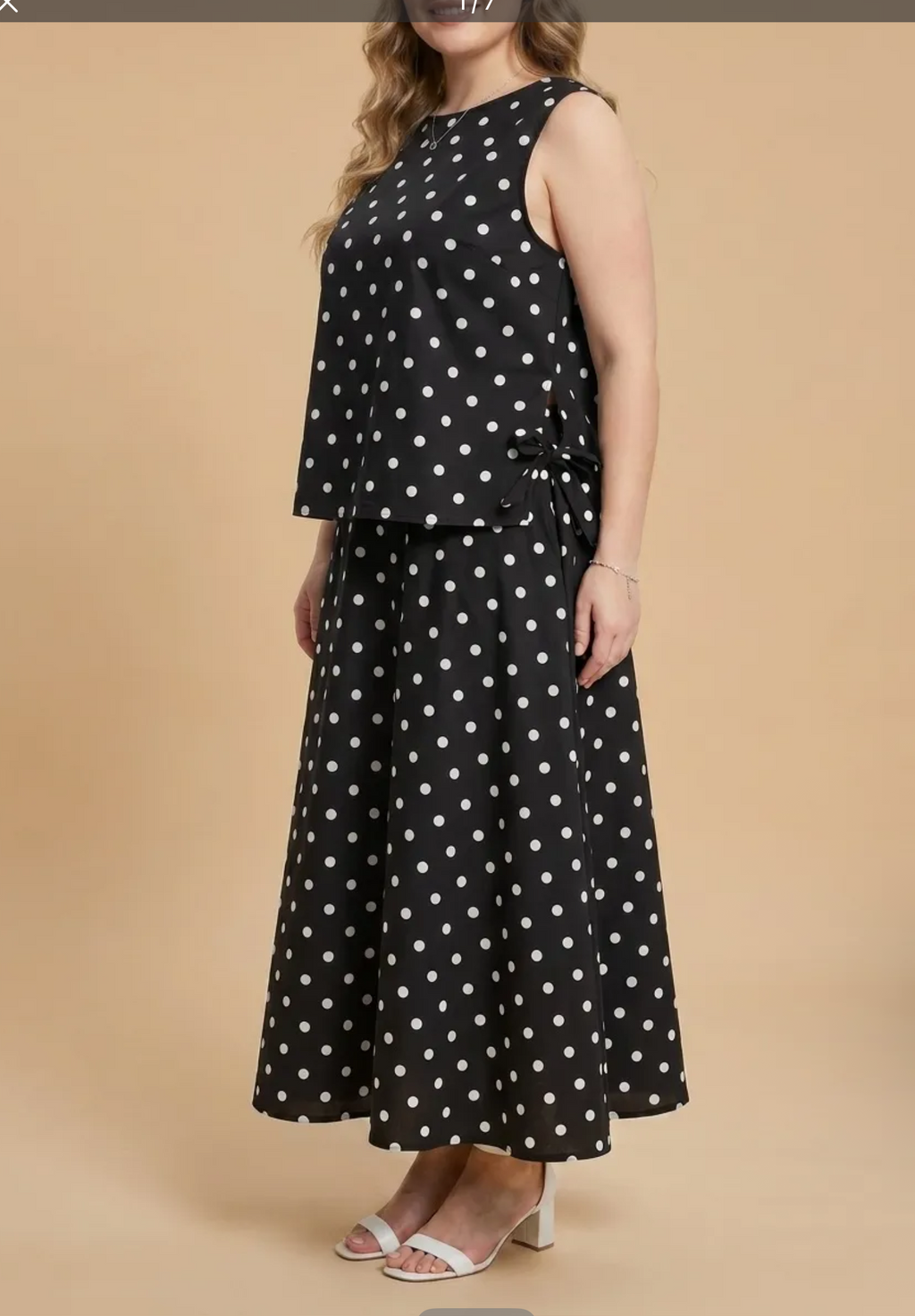 Blouse pois nœuds