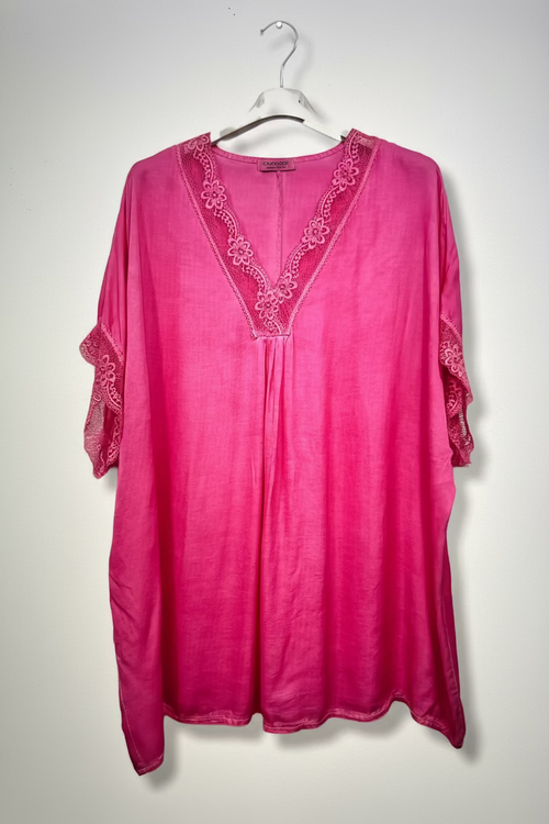 Blouse satin grande taille