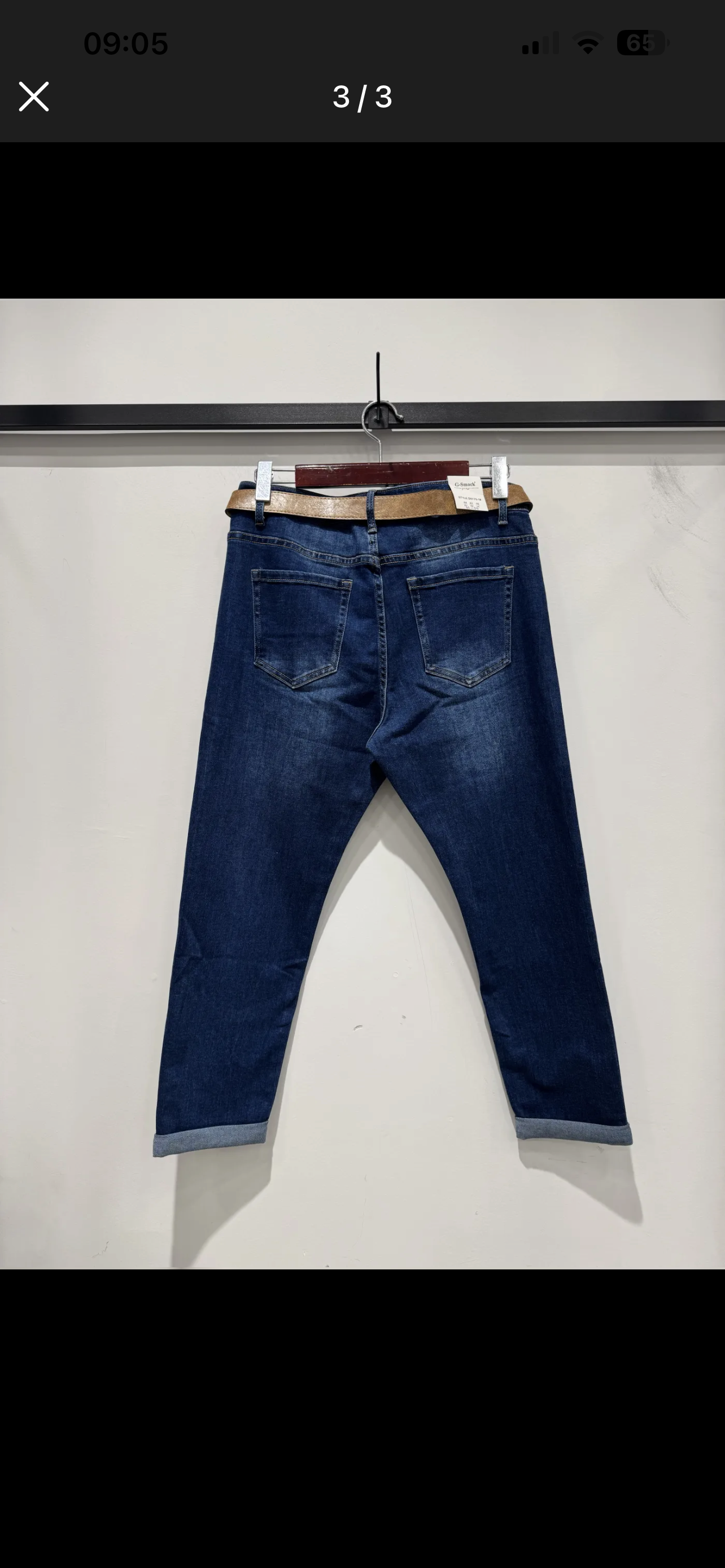 Jeans brut mon fit belt SN-175-6