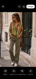 Chemise Aroma kaki