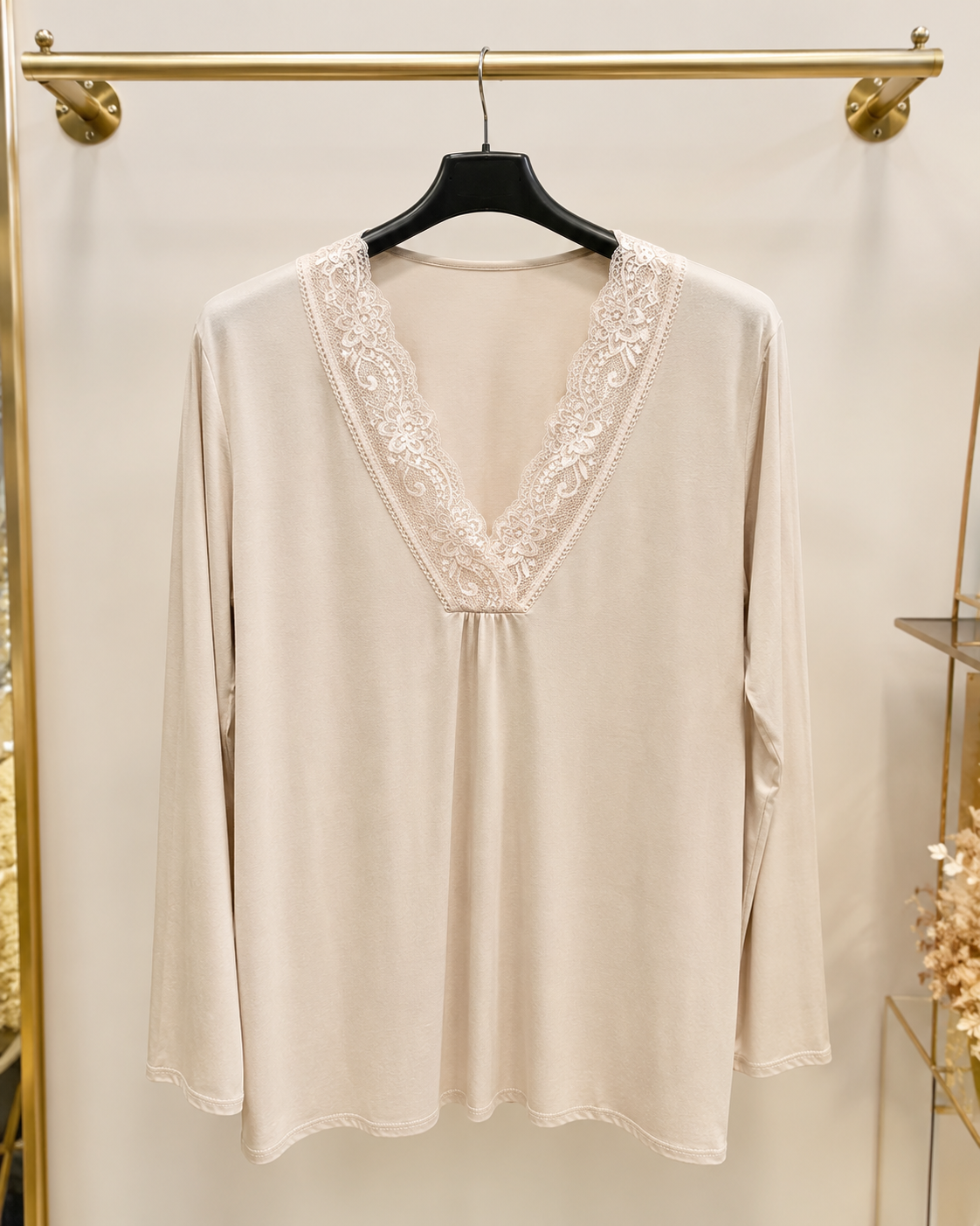 Top luxe manches longues