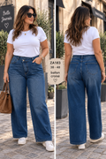 Jeans asymétrique coupe droite