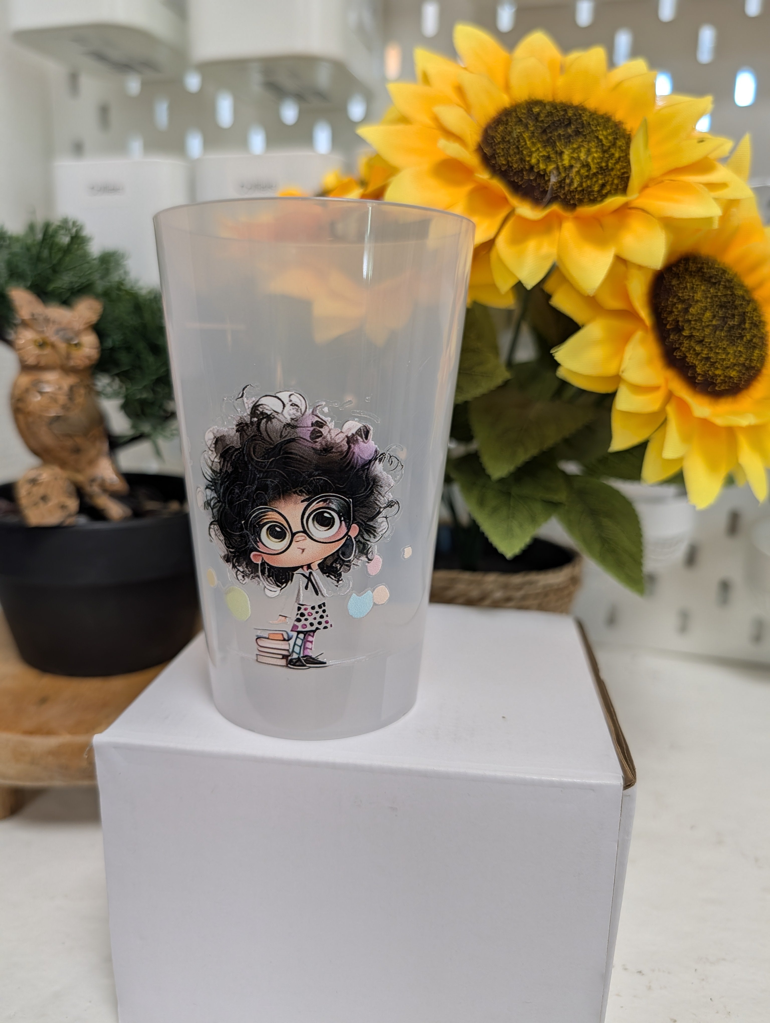 Verre personnage humour