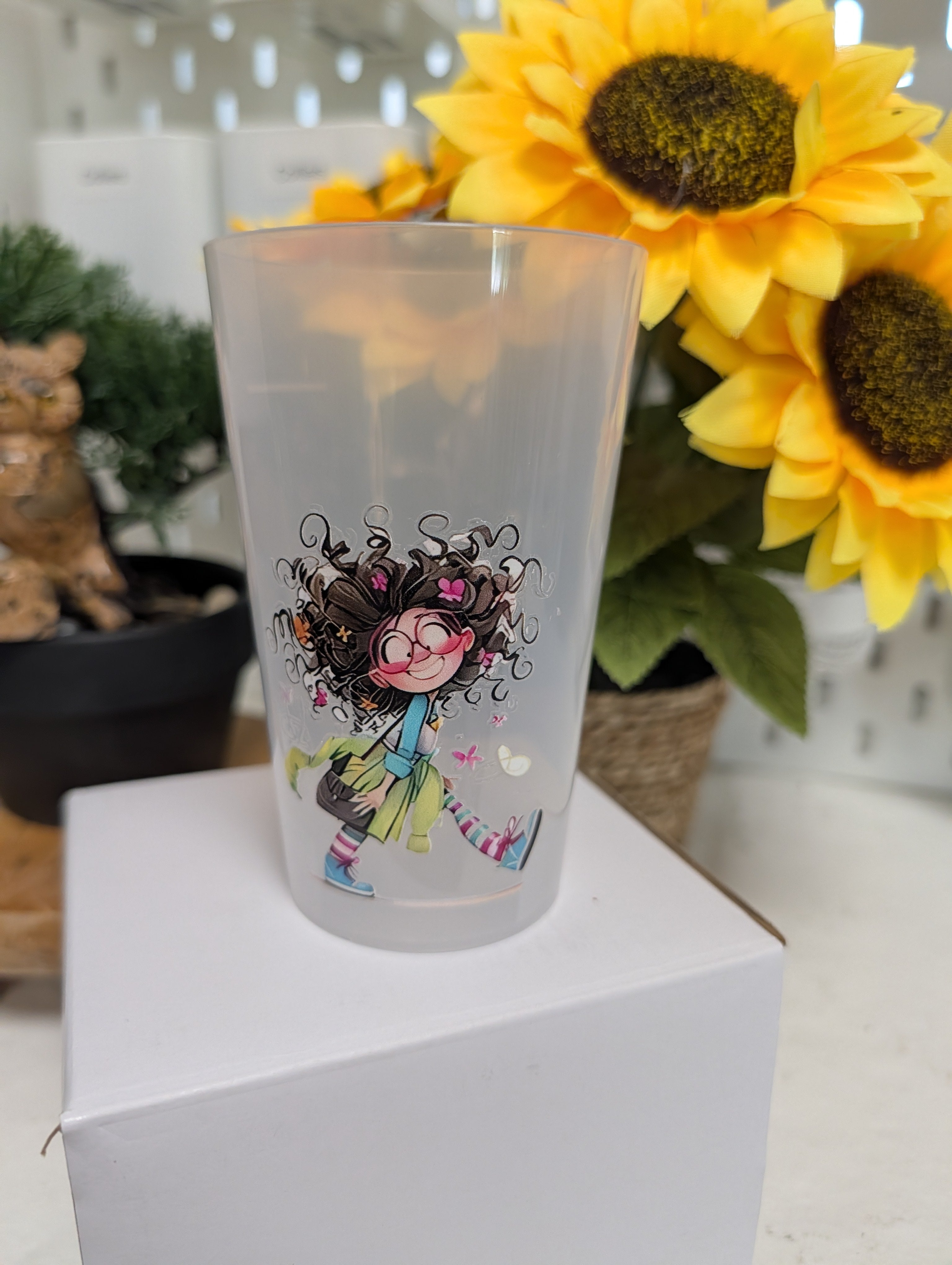 Verre personnage humour