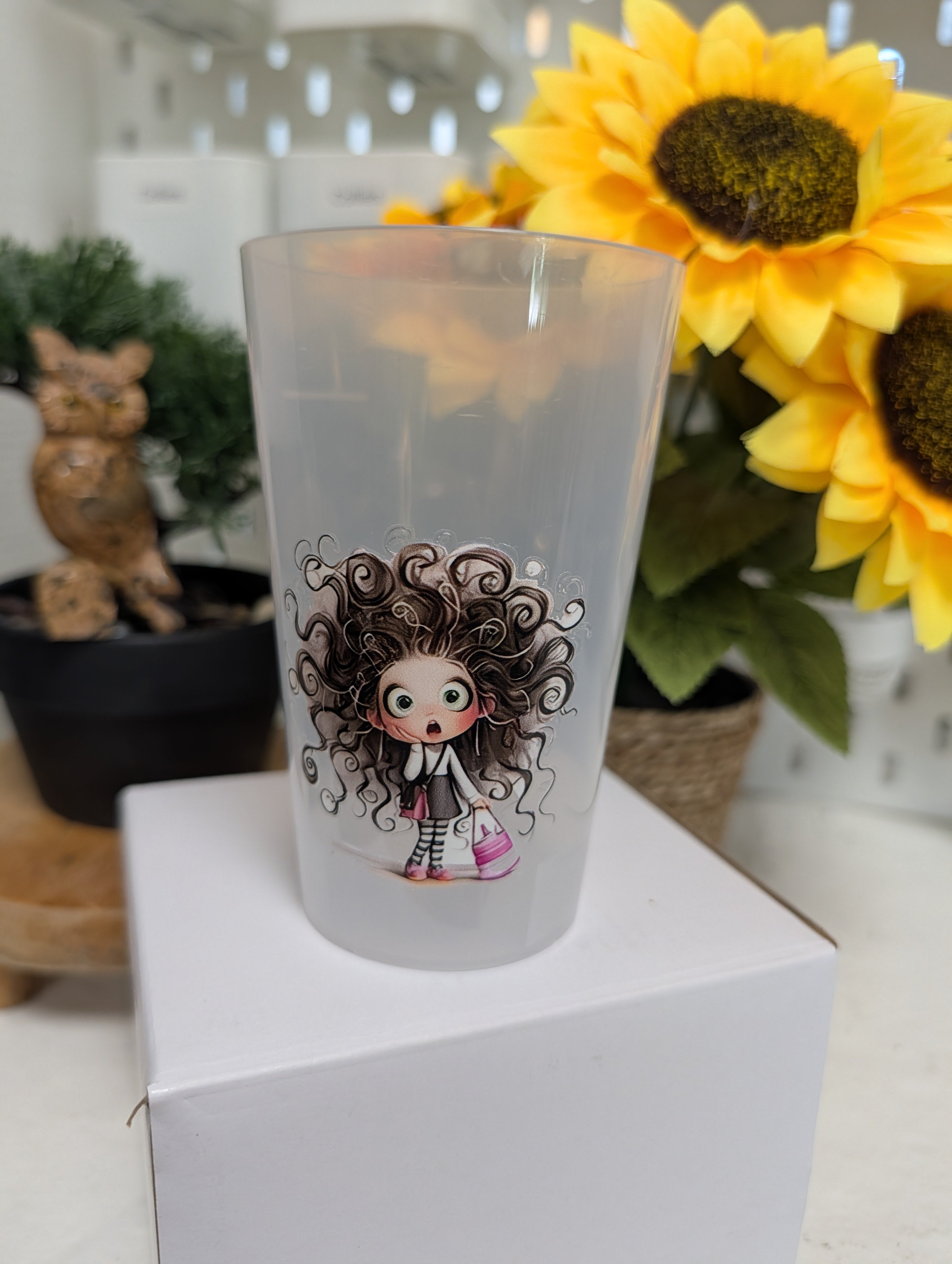 Verre personnage humour