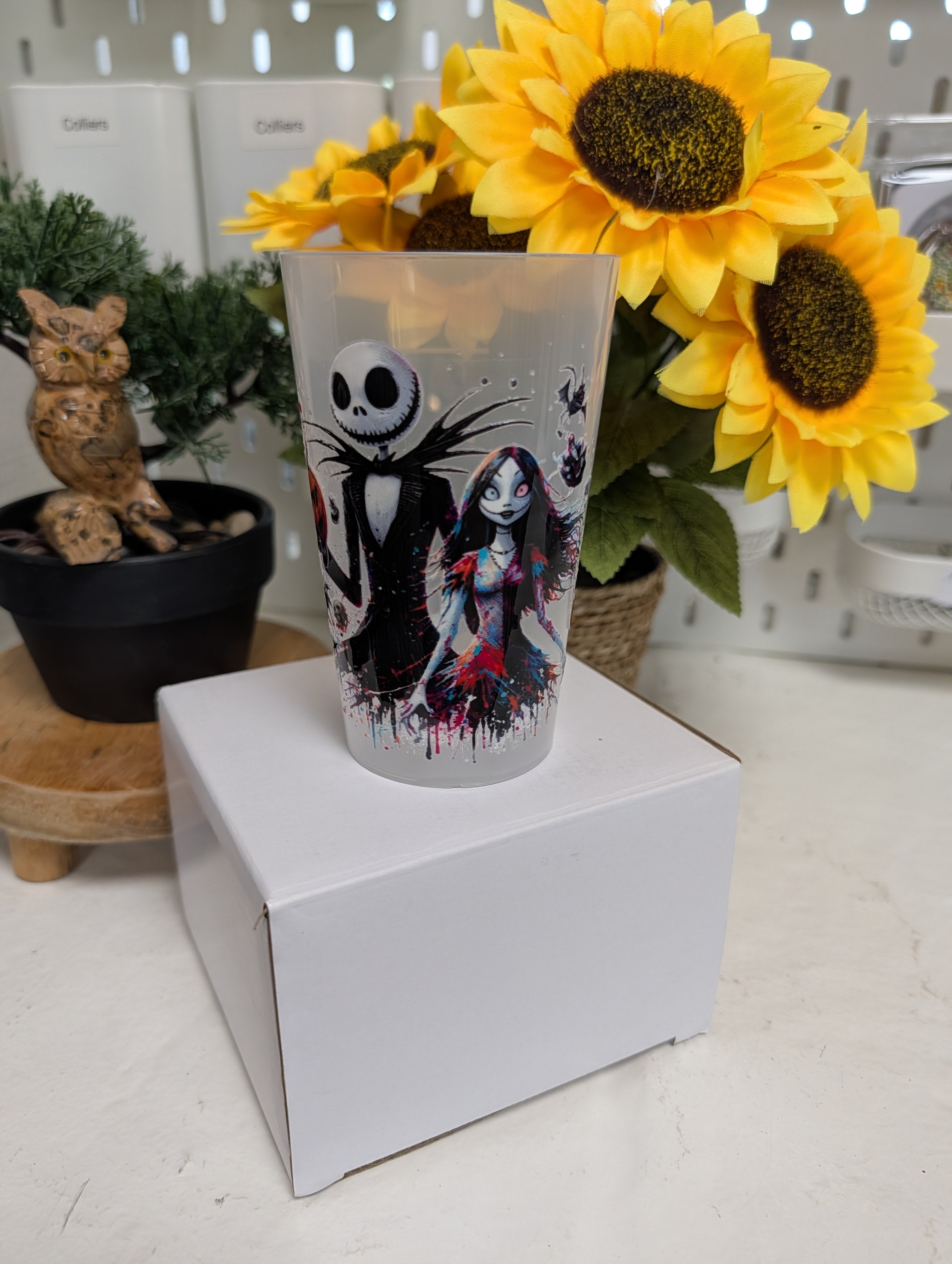 Verre personnage humour