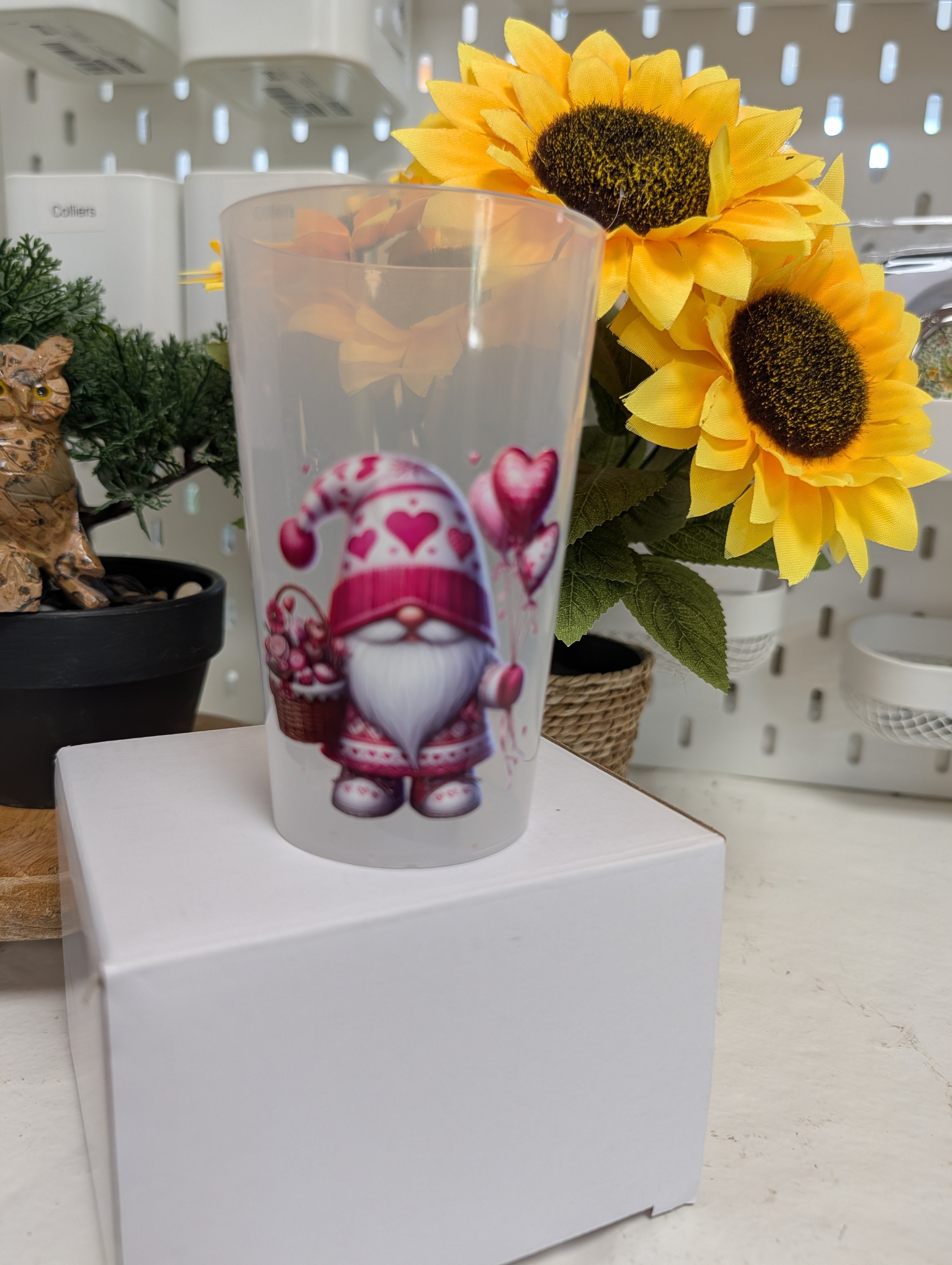 Verre personnage humour