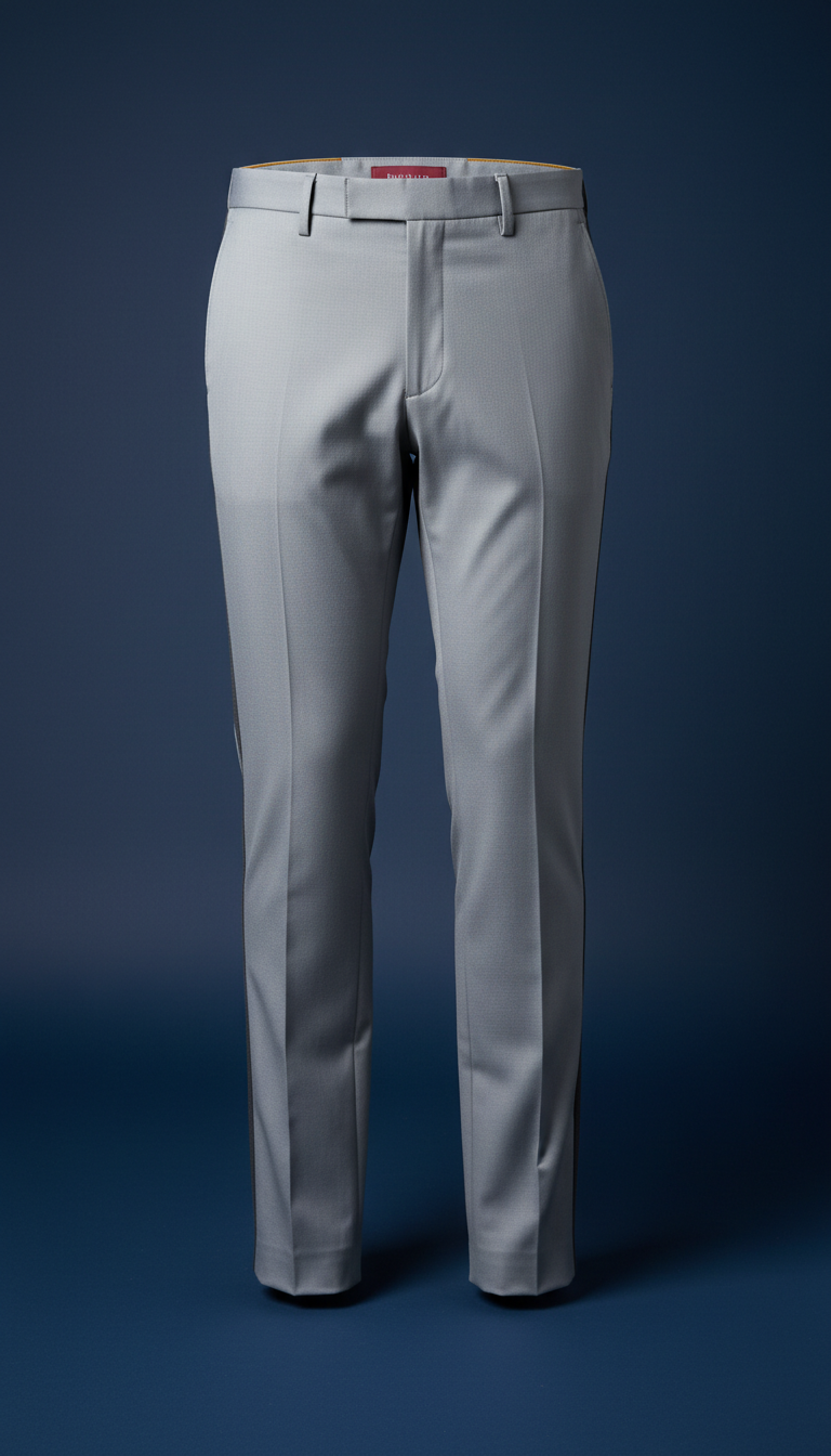 Pantalon ajusté argent du tailleur
